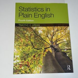 Statistics in Plain English fourth edition by Timothy C. Urdan brand new
